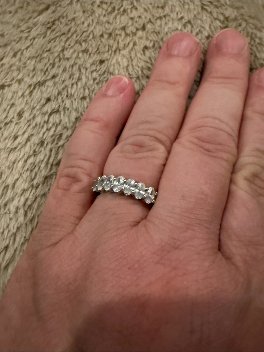 Modern gents Sienna ring in sterling silver size 9
